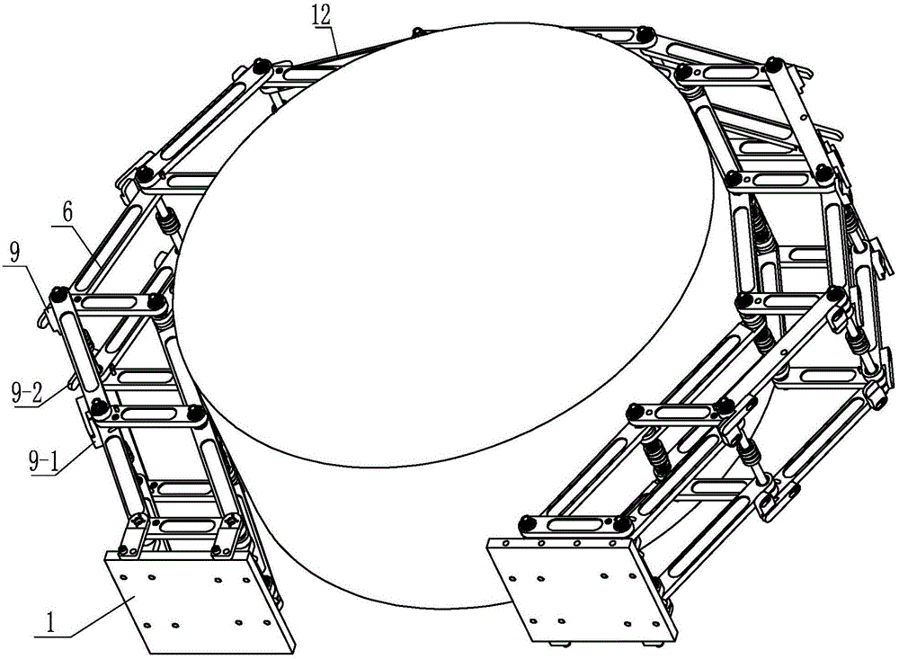 Scalable underactuated cable-strut truss gripper