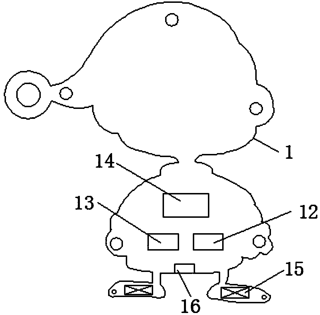 Back patting simulation doll device