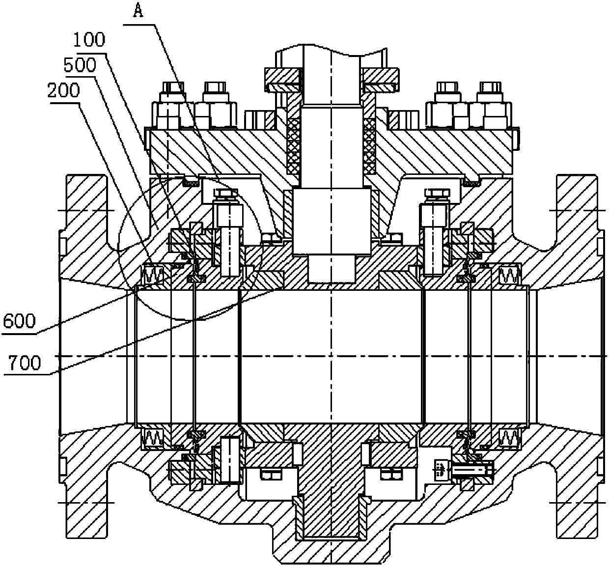 Multi-operating-condition valve sealing structure
