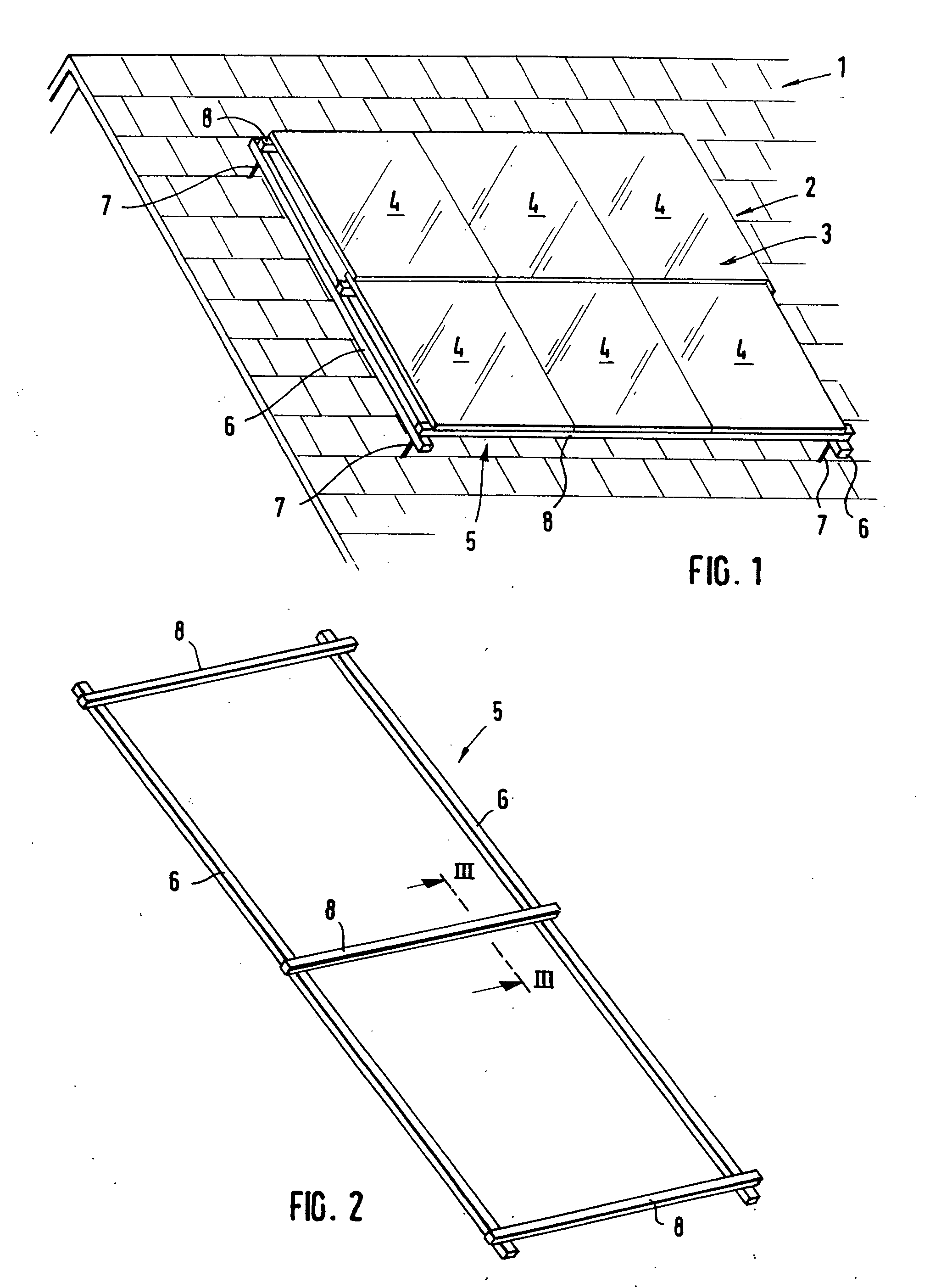 Fastening device for flat components, especially solar modules, to be arranged on a framework