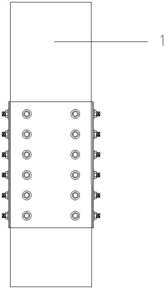 Fully assembled column joints connected by double steel plate bolts and its construction method and calculation method