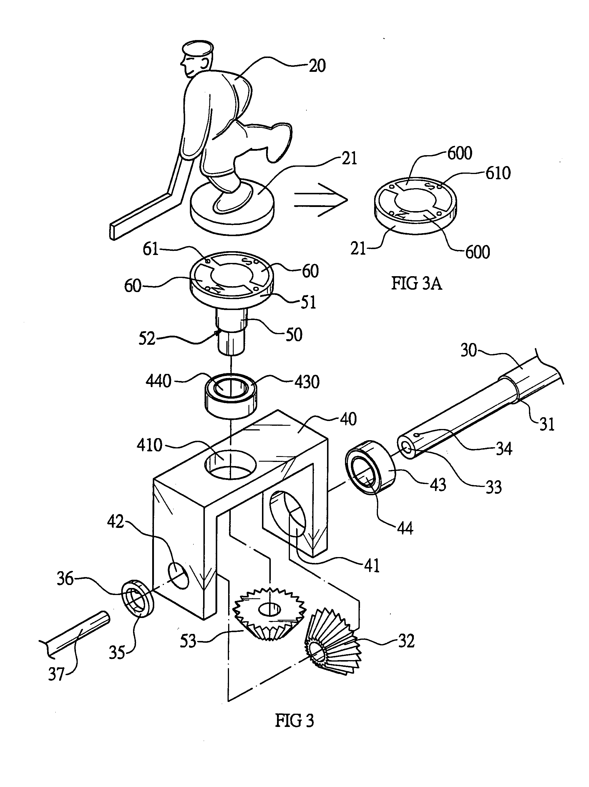 Hockey playing table