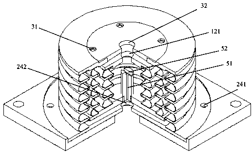 A Frictionless Fluid Damping Vibration Isolator