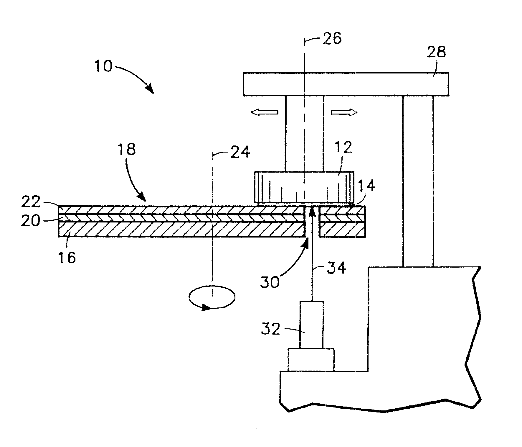 Apparatus and method for in-situ endpoint detection for chemical mechanical polishing operations