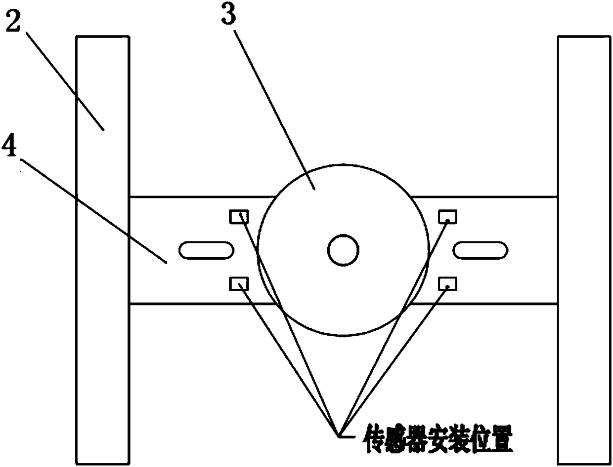 On-board weighing method for measuring freight train based on bolster