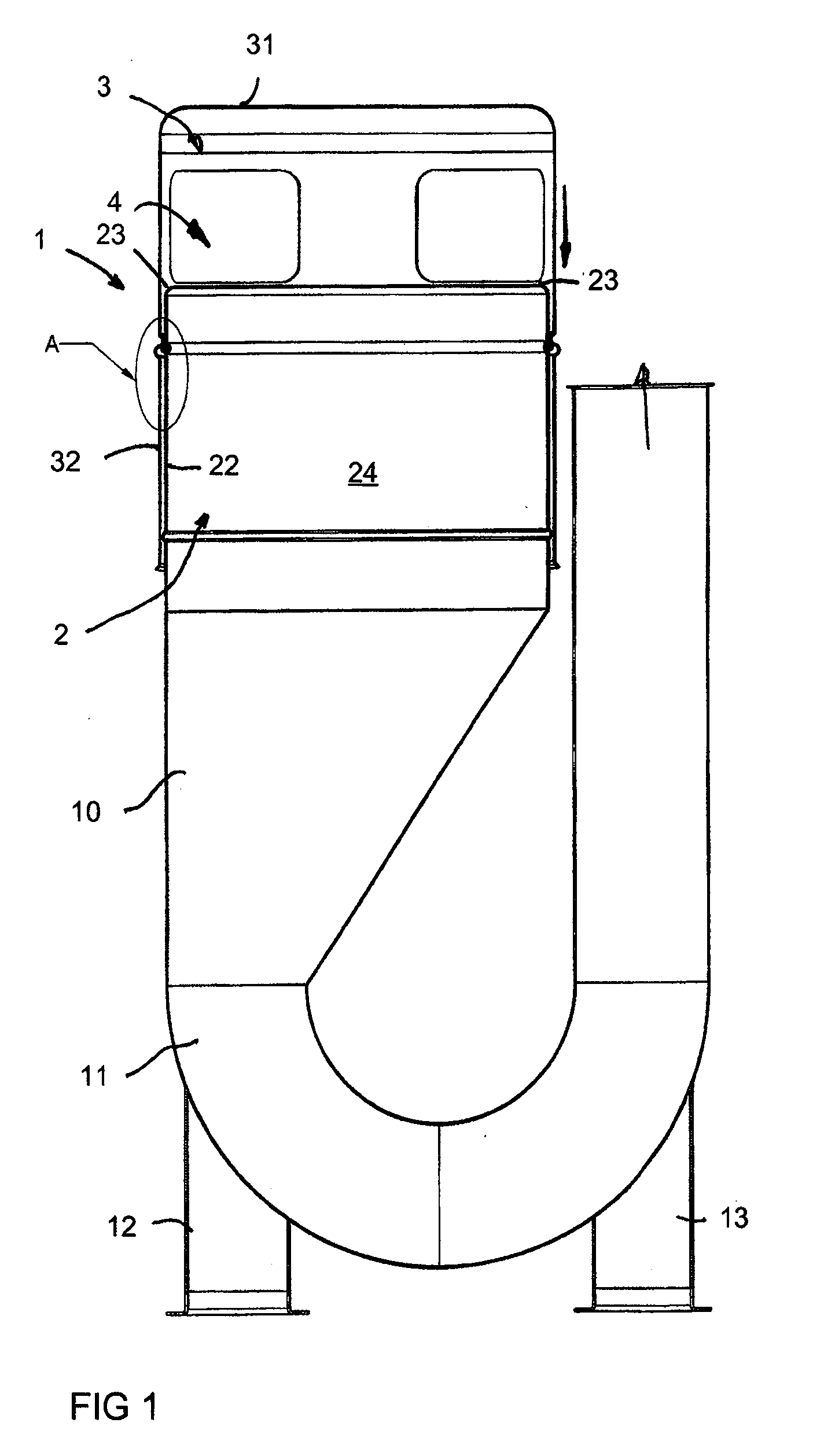 Method for closing a waste bin filling hole and a waste bin