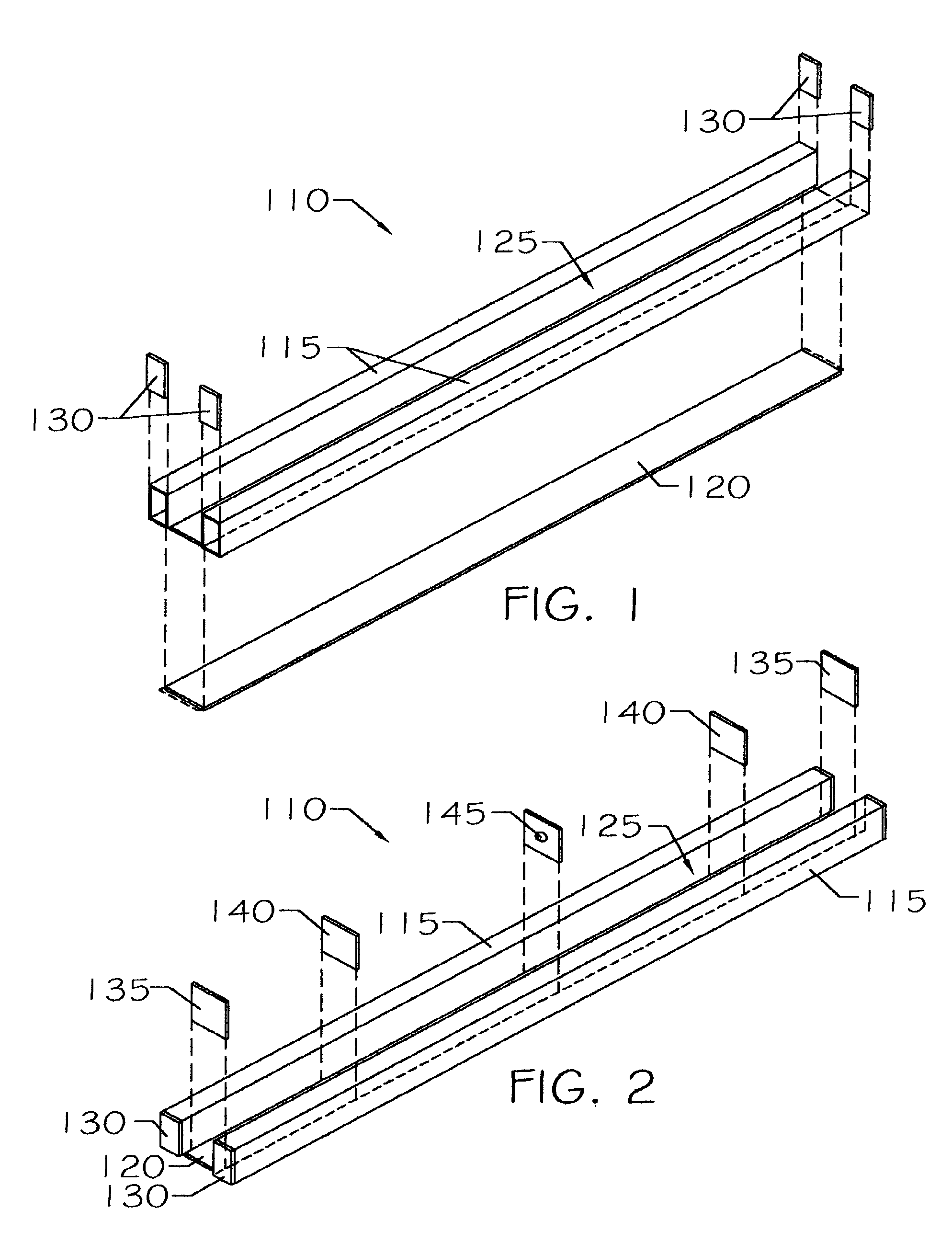 Floatable caisson, segmental bulkhead assembly and method