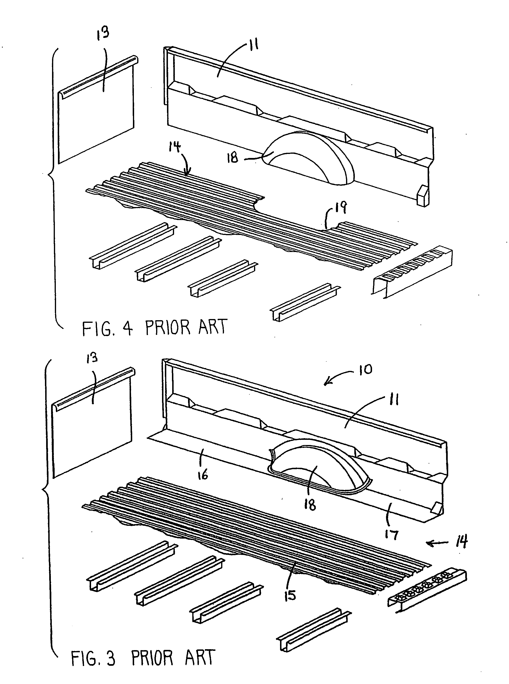 Two-piece side and floor panel arrangement for box assembly