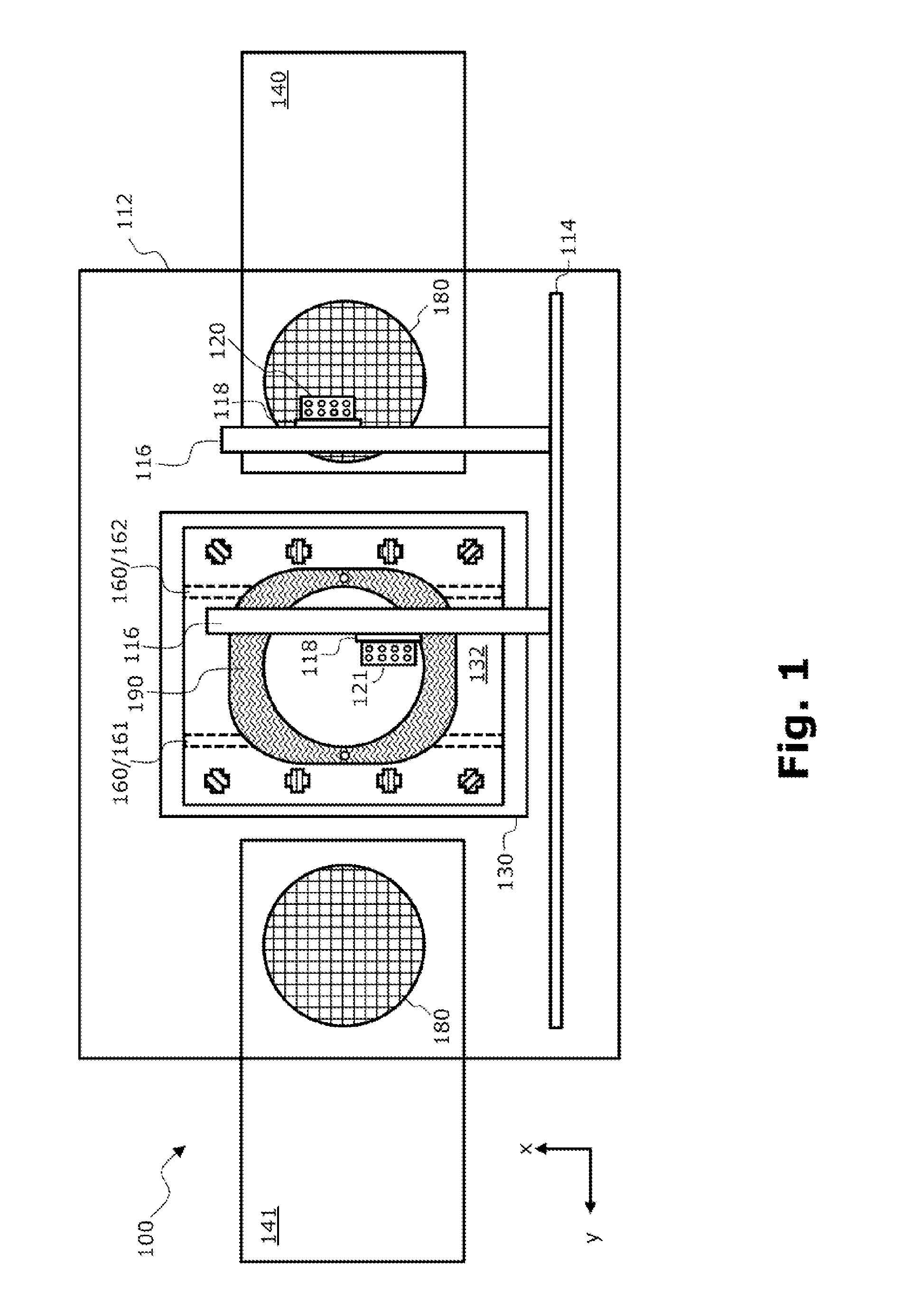 Placement machine and method for equipping a substrate with unhoused chips