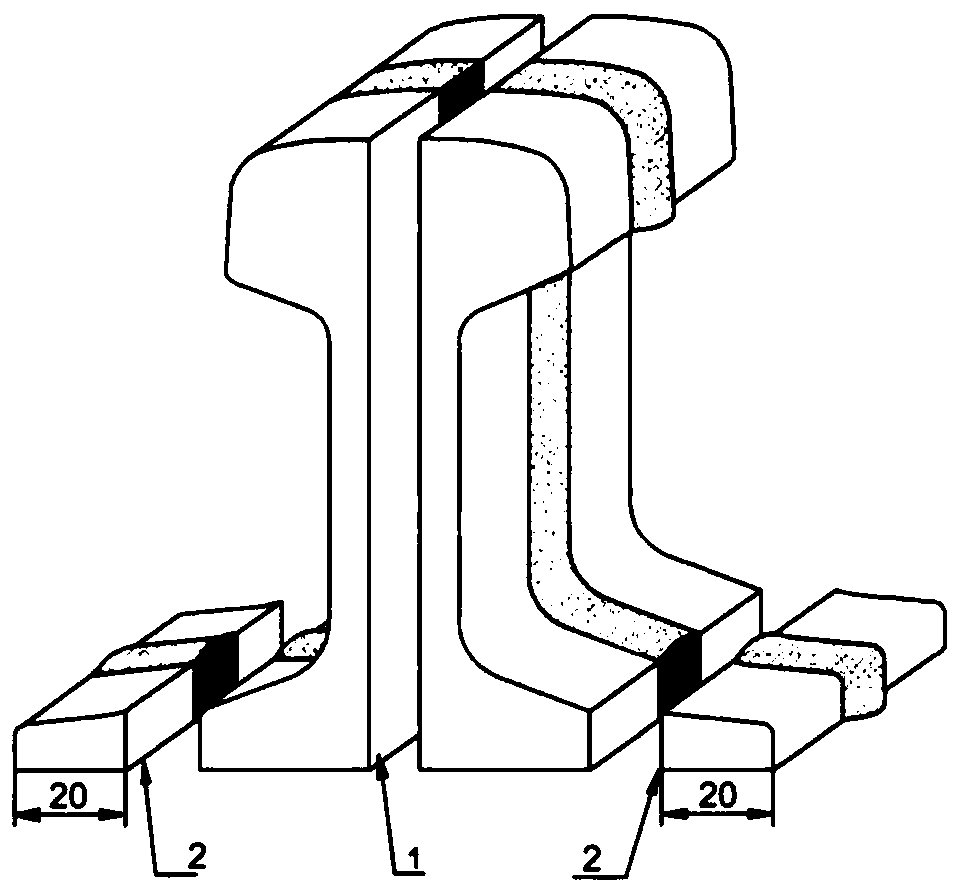 Method for controlling martensite structures in flash welded joints of R260 steel rails