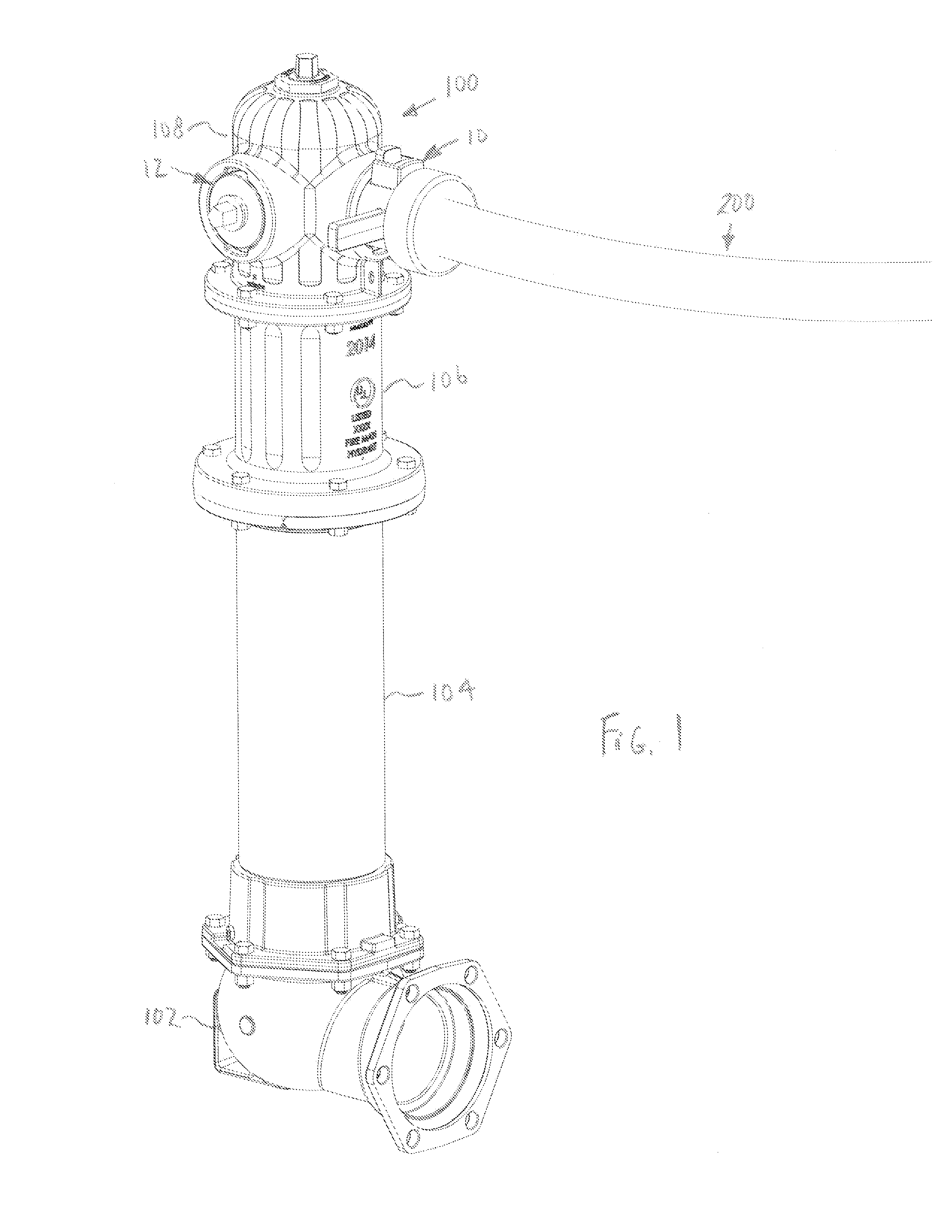 Removable fire hydrant nozzle with improved locking structure