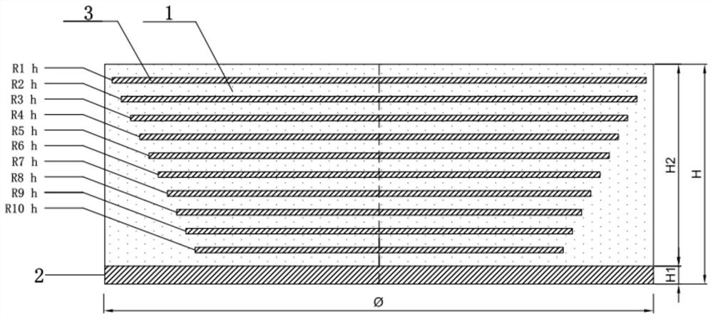 Local resonance type acoustic metamaterial low-frequency sound absorption and insulation structural member