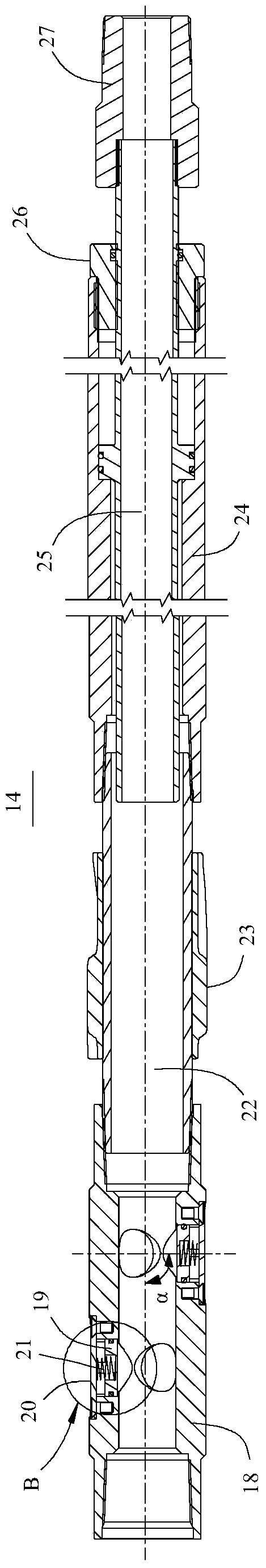 A horizontal well coiled tubing drill string