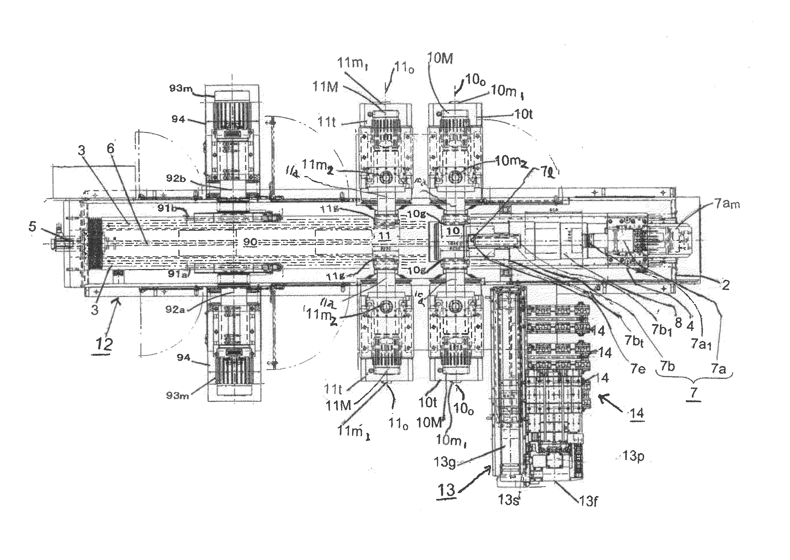 Complex apparatus and method for polishing an ingot block