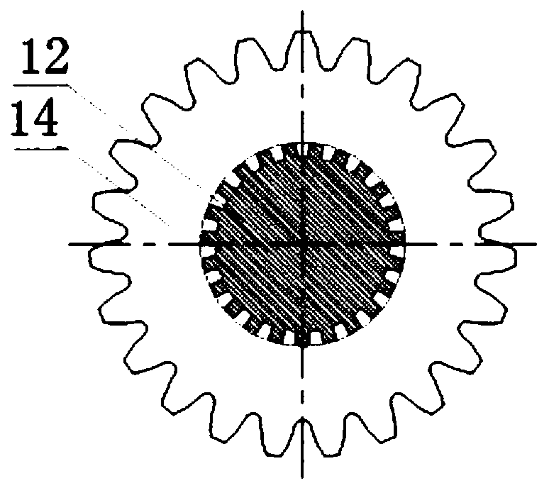 Large-modulus straight toothed spur gear precision forging cold-finish forming method for helicopter and die thereof