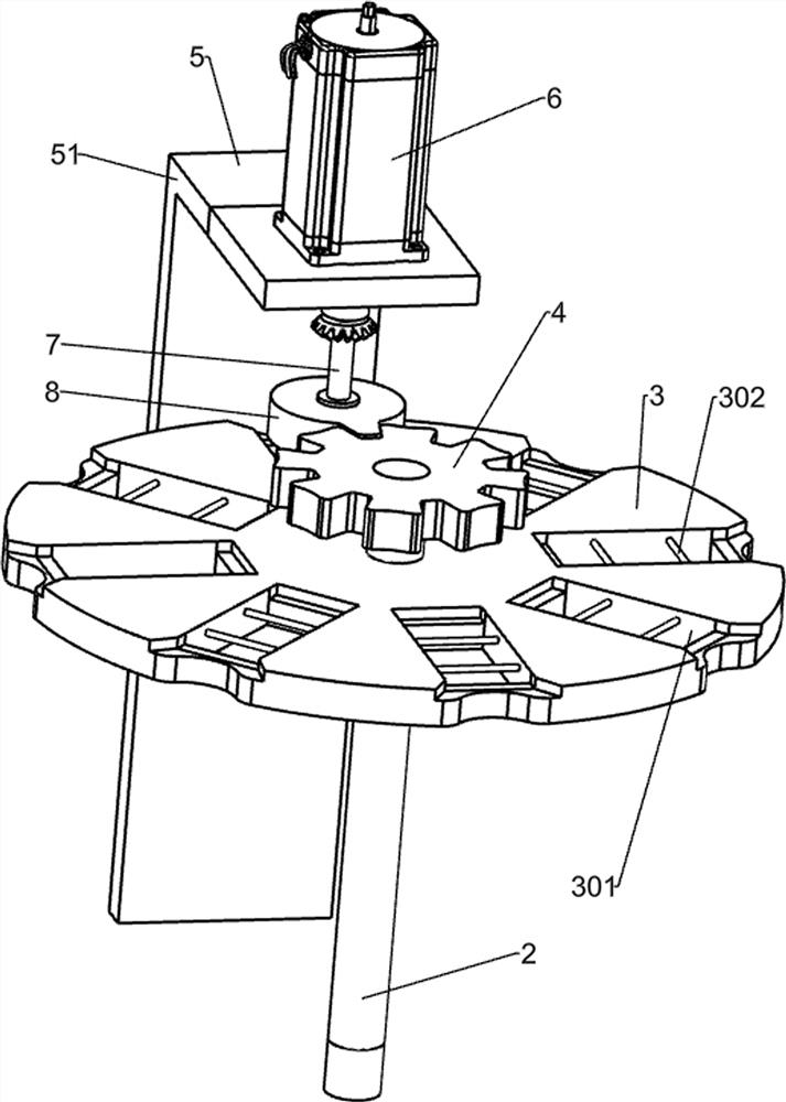 Rotary discharging device for table tennis ball production