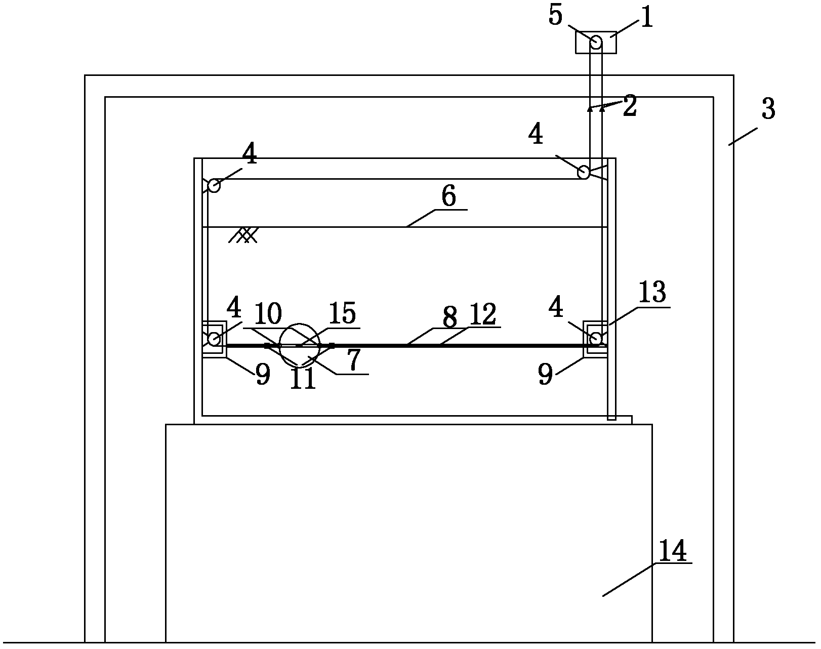 Test device for testing flow characteristics of liquefied sand and test method