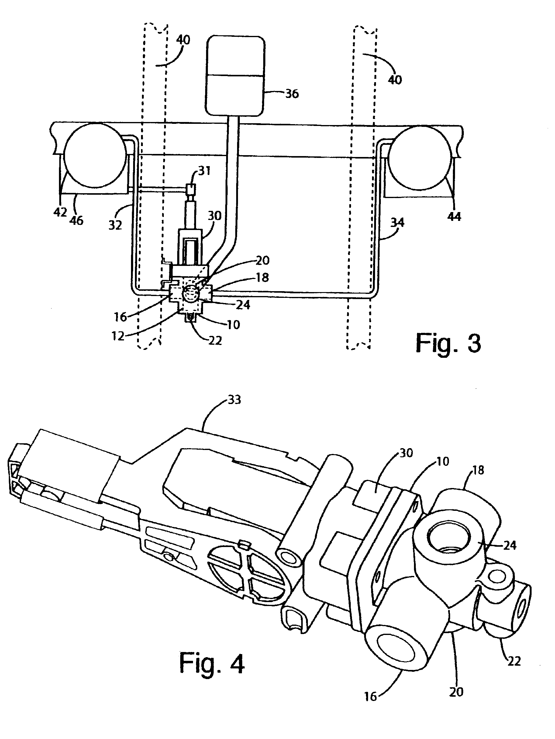 Anti-roll suspension valve body