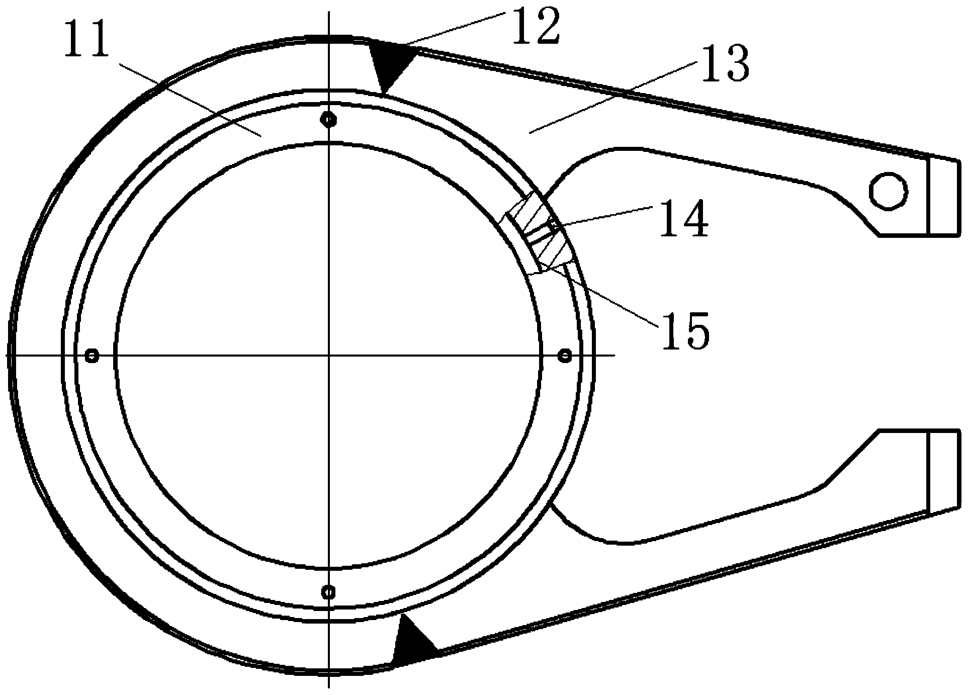Manufacture method of multi-baffle large-aperture box frame