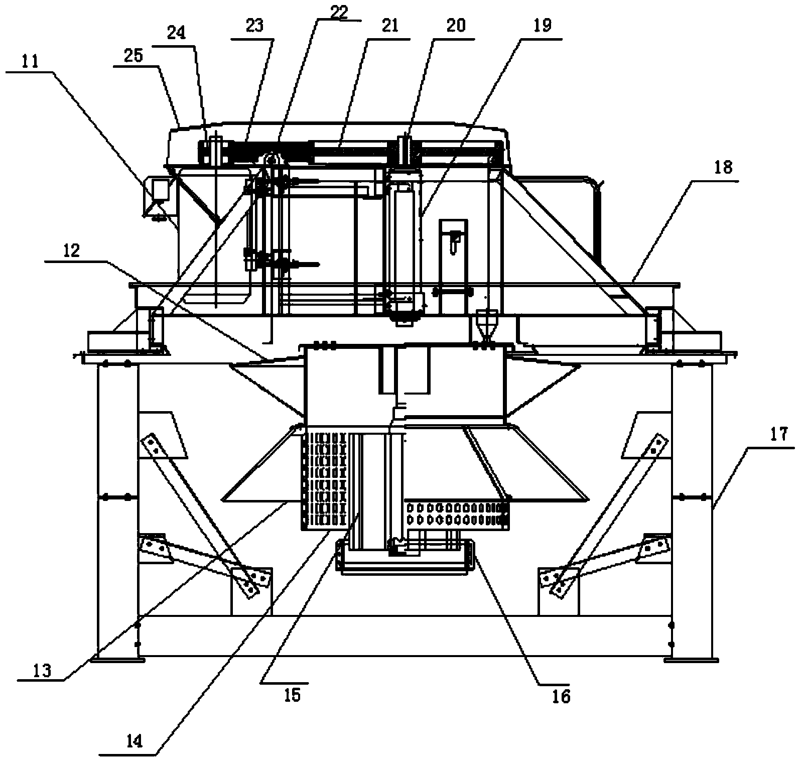 Off-line assembling method of large flotation machine rotor