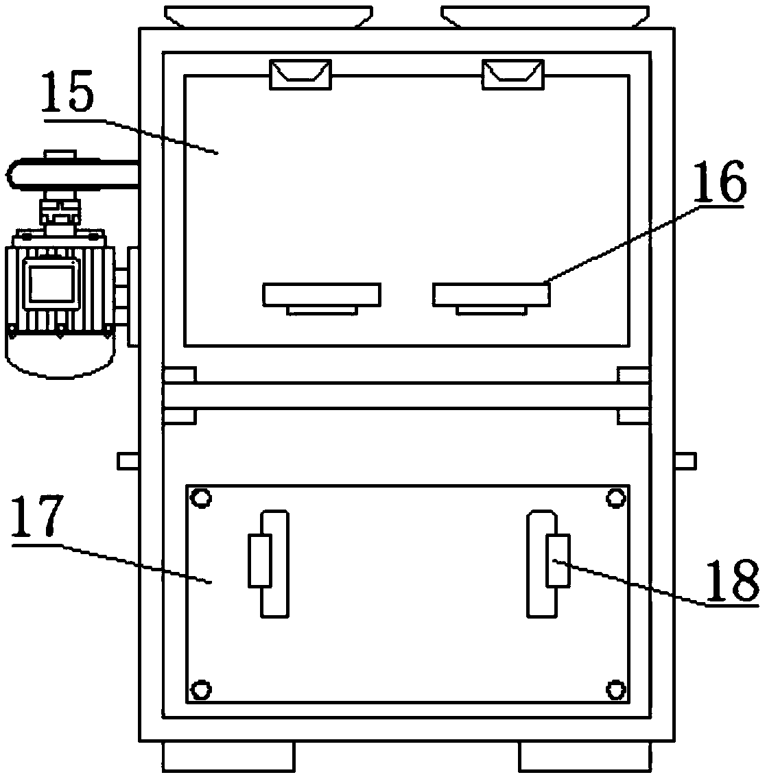 Building waste recovering device for building construction