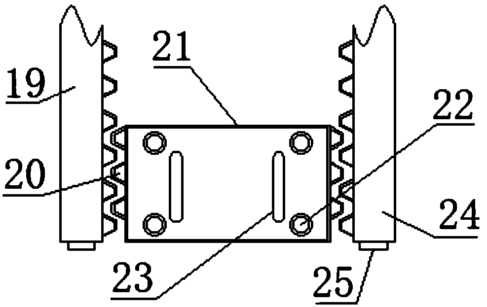 Building waste recovering device for building construction