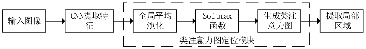 Weak supervision fine-grained image classification method of multi-branch neural network model