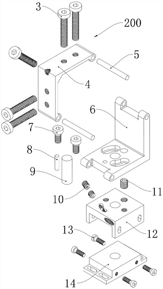 Assembling and welding clamp suitable for steel structure