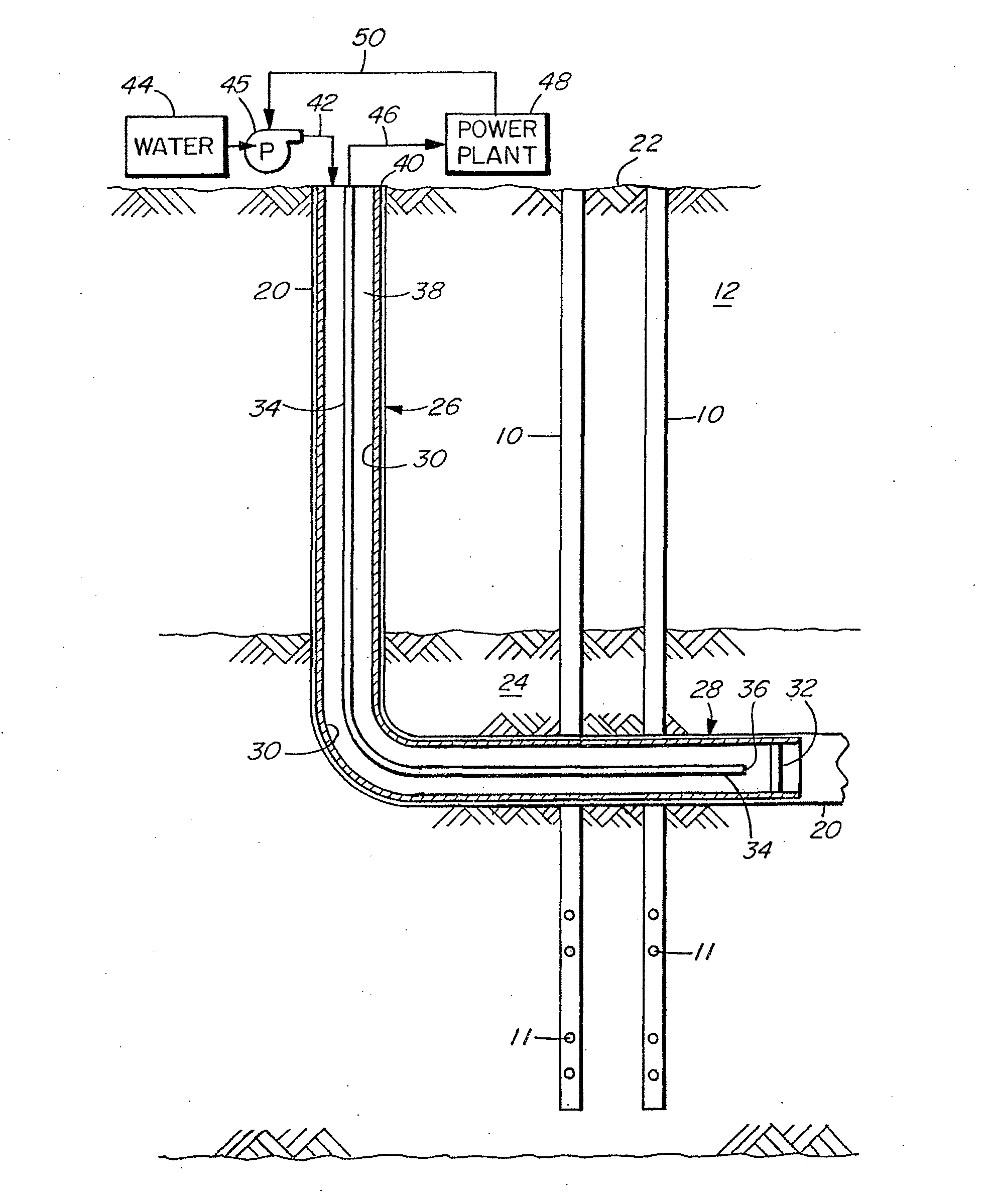 Heat energy extraction system from underground in situ combustion of hydrocarbon reservoirs