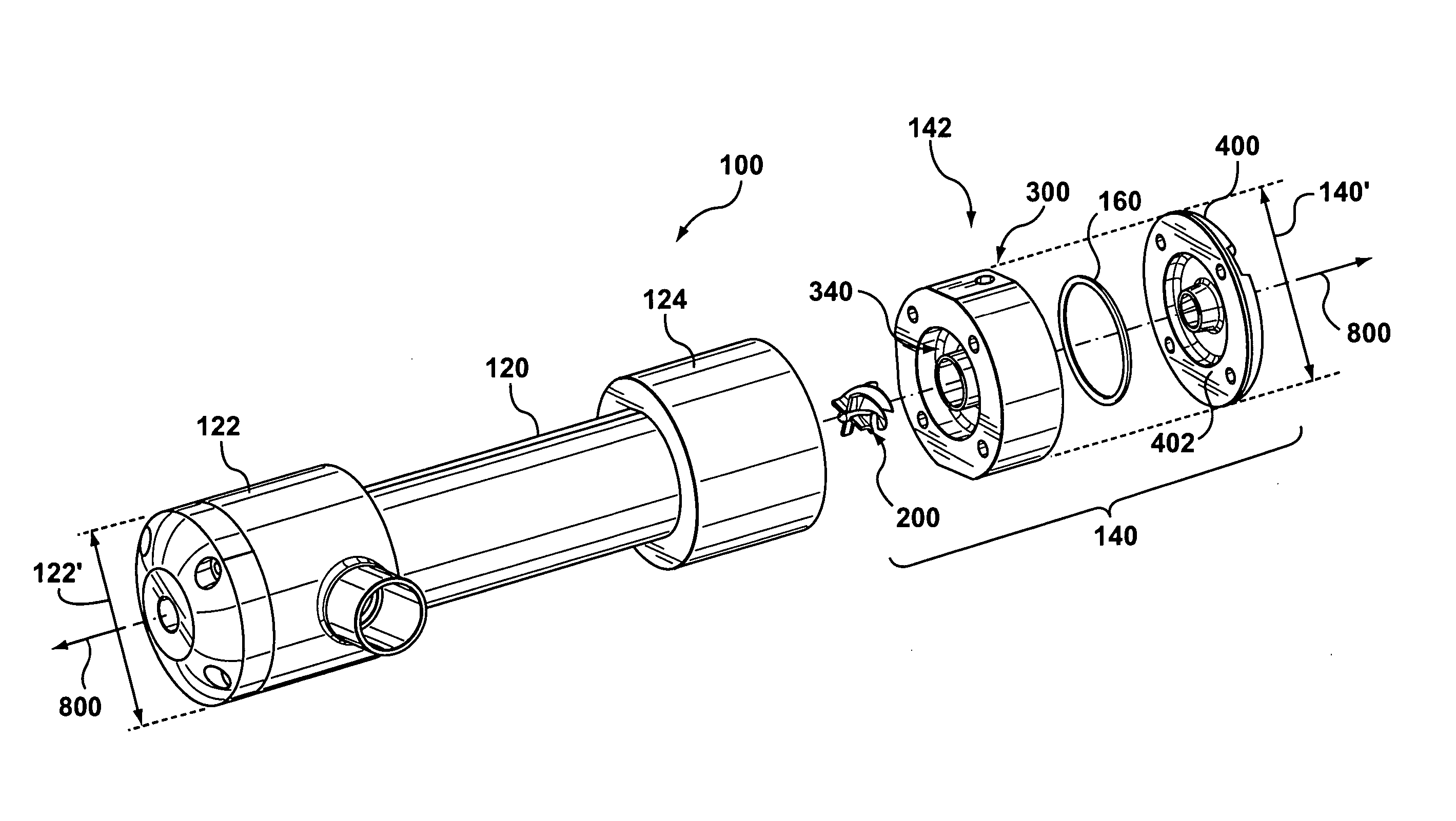 Energy and/or mass exchange apparatus having an integrated fluid separator
