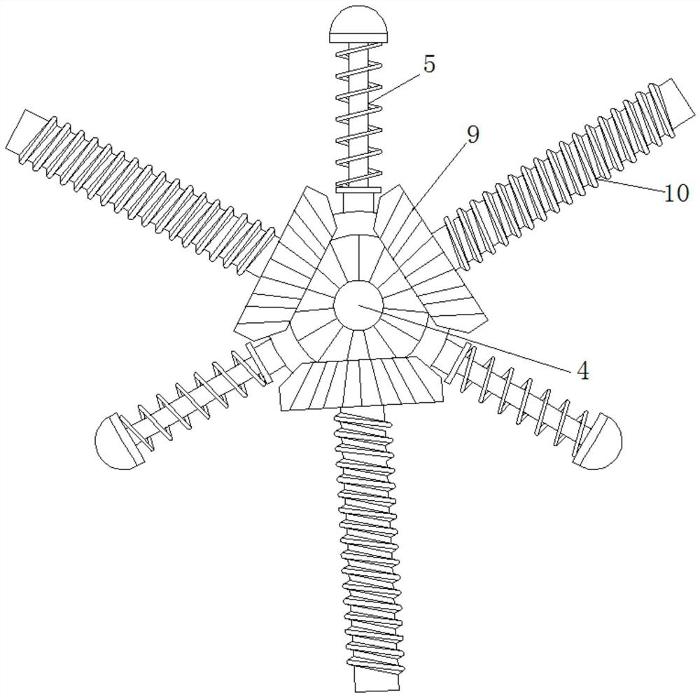 Casting sand box turnover rotating shaft capable of preventing chain abrasion based on self-rotation