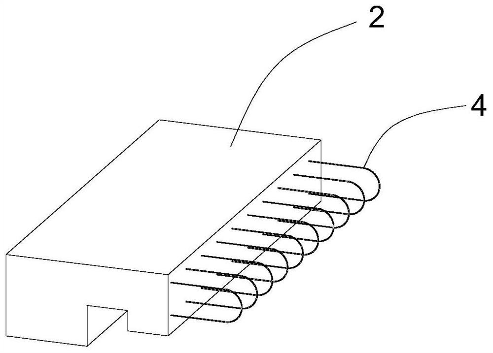 Oriented fiber UHPC (Ultra High Performance Concrete) bridge deck slab for hogging moment area of steel-concrete composite beam and preparation and construction method