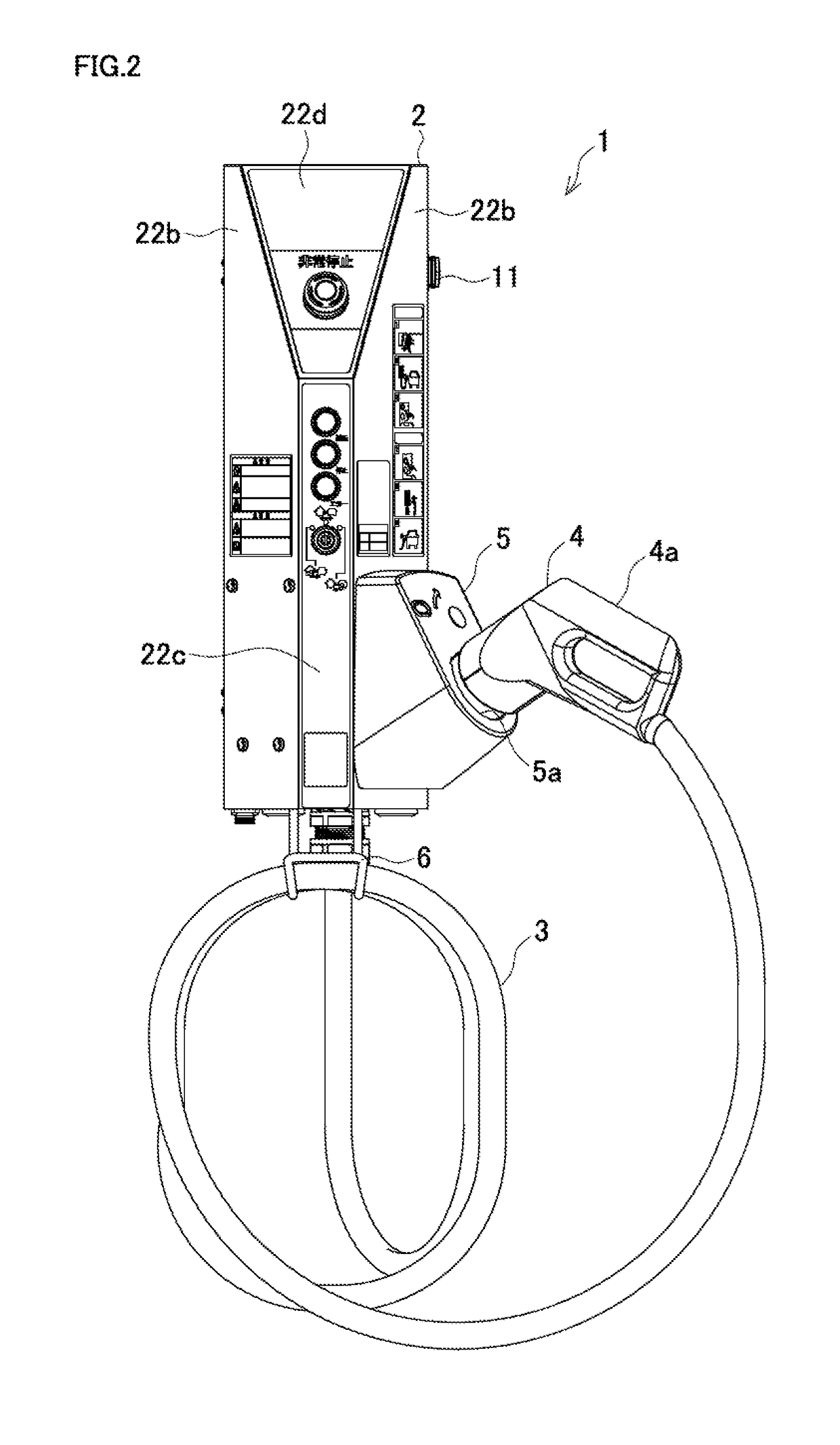 Charge and discharge device for electric vehicle