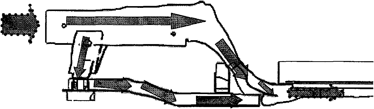 Body force transferring structure for sedan