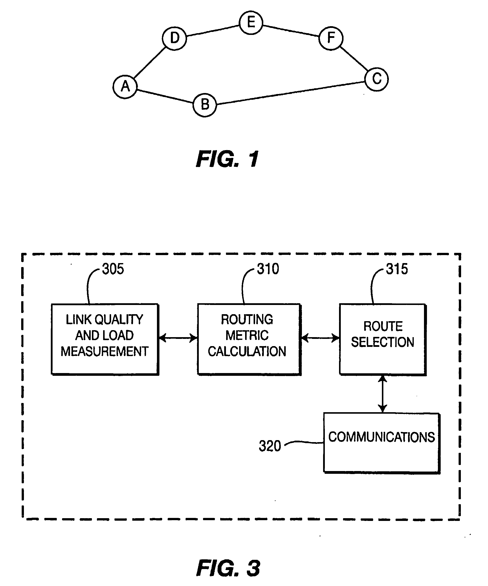 Method for Determining a Route in a Wireless Mesh Network Using a Metric Based On Radio and Traffic Load