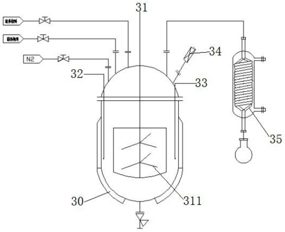 Production device of transparent polyimide slurry