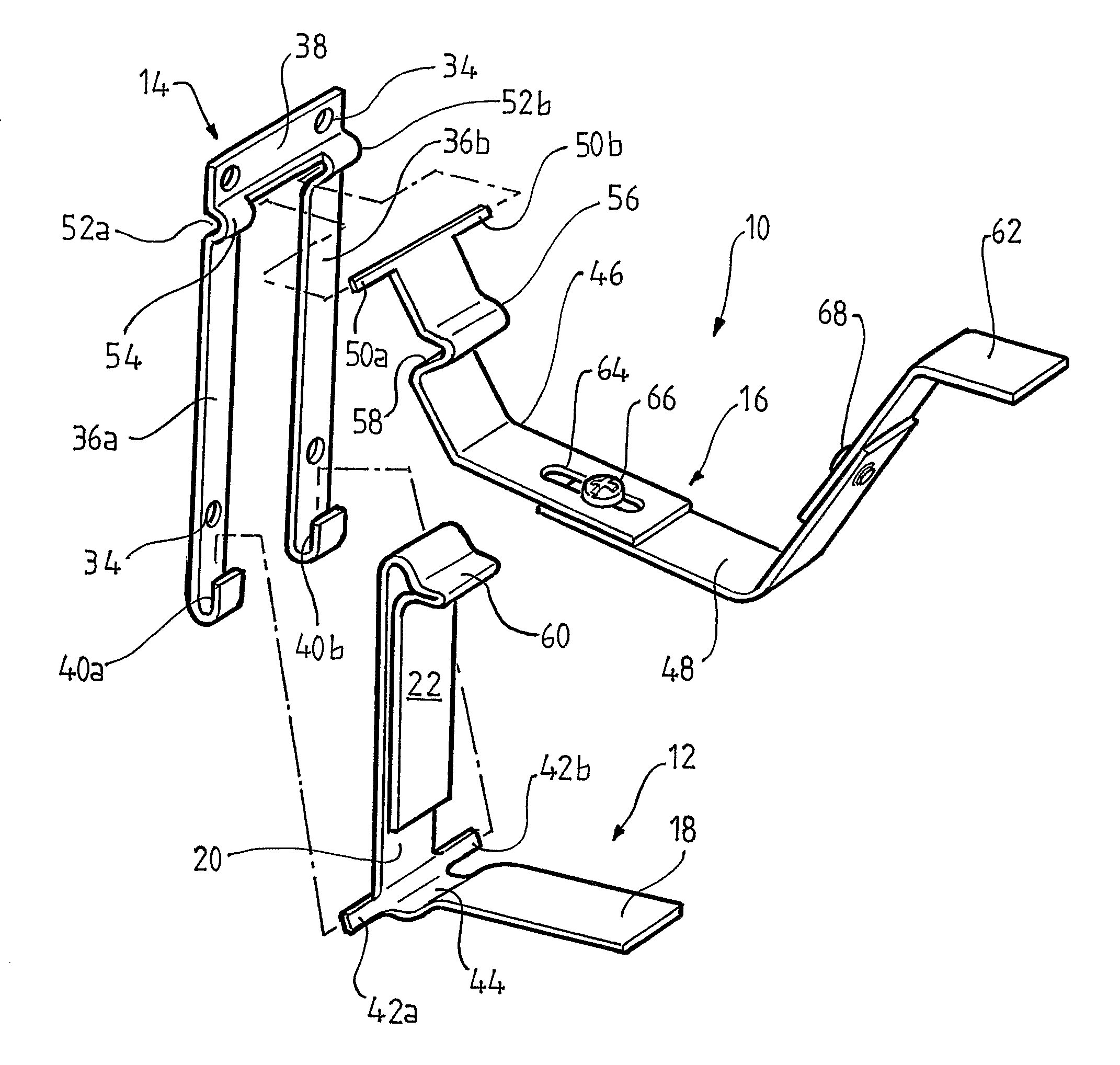 Bracket assembly for supporting a rotatable gutter system