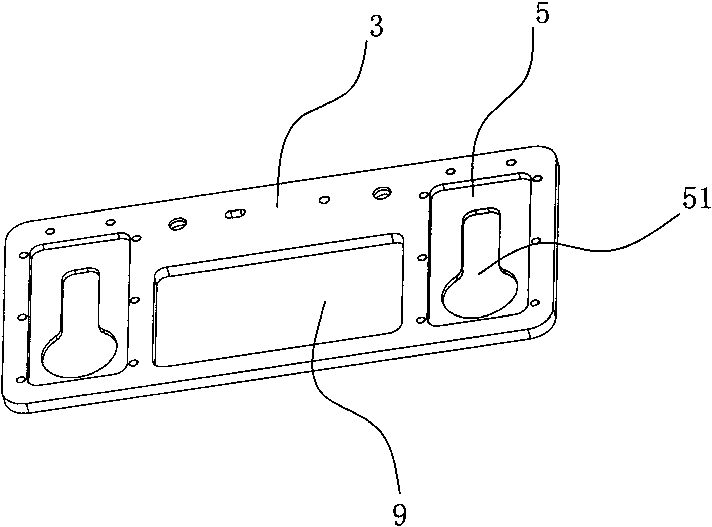 Slide plate double-layer sewing device