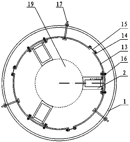 Fixing device for acoustic emission sensor in rock triaxial experiment under confining pressure