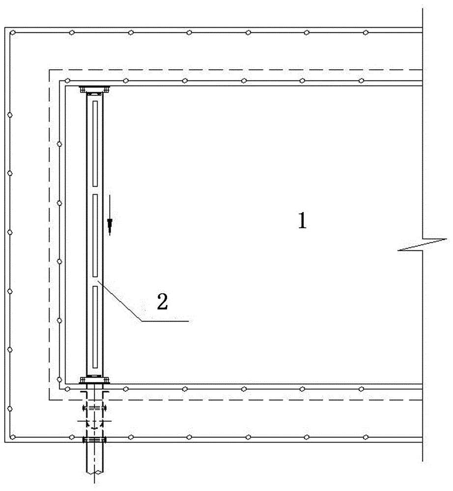 A kind of slag discharge device and slag discharge method for grit chamber