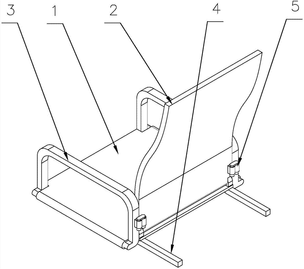 Folding chair on bed