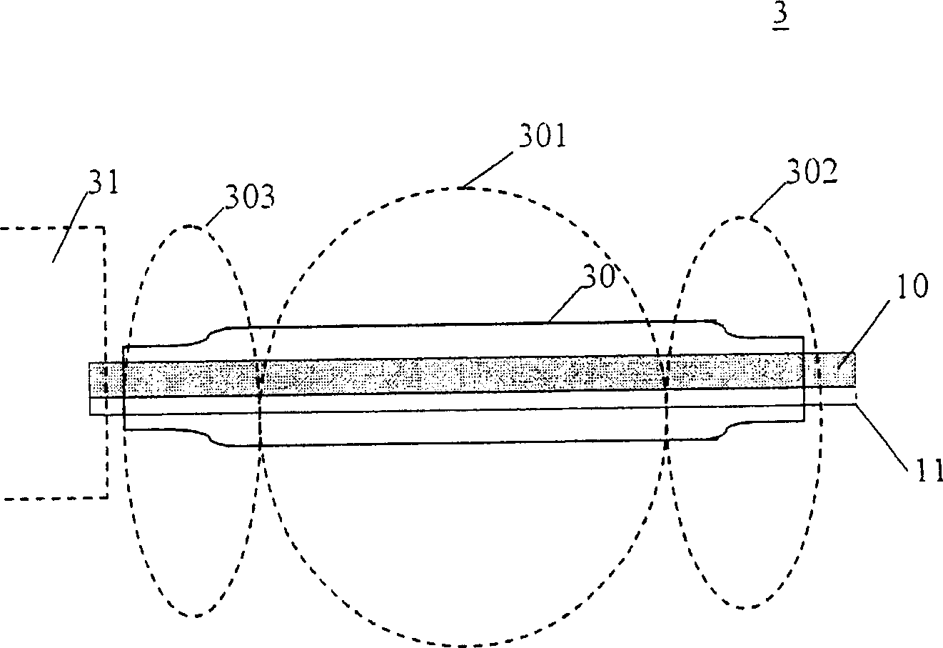 Light tube wire structure