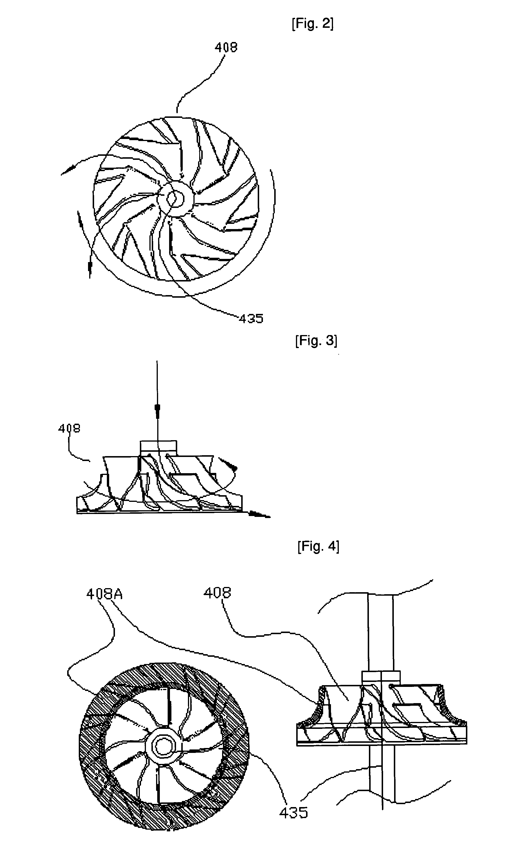 Wet type air purification apparatus utilizing a centrifugal impeller