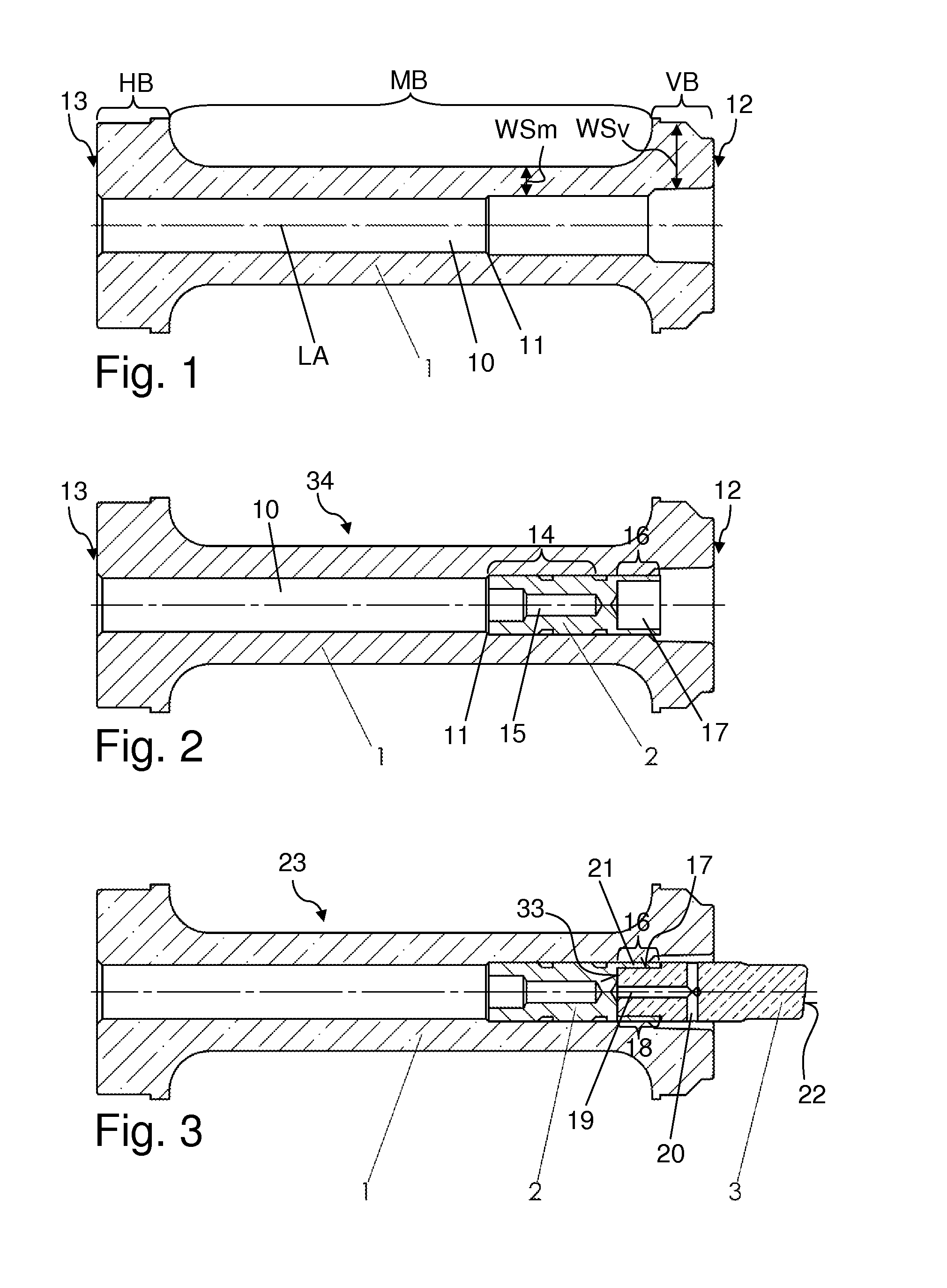 Two-Part high voltage vacuum feed through for an electron tube