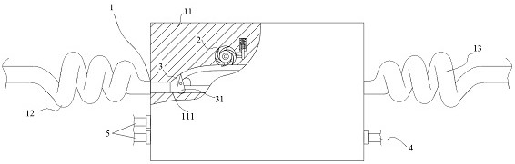 Fixed urban pipe network water source water quality monitoring device