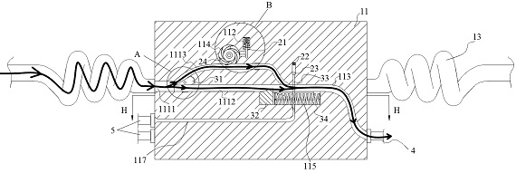 Fixed urban pipe network water source water quality monitoring device