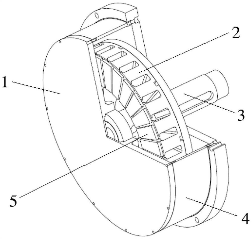 External rotor axial magnetic flux hub motor vibration and noise analytical calculation method