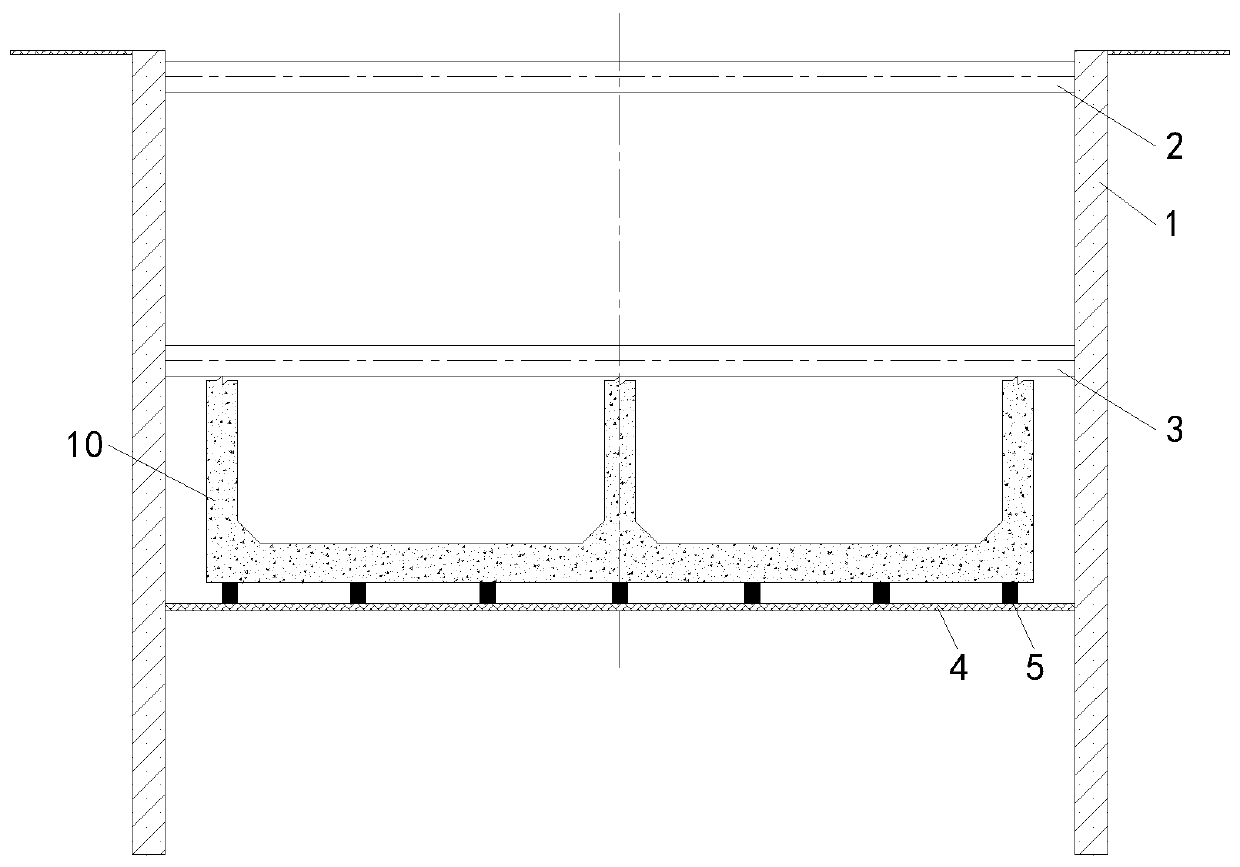 System and method for moving and assembling the upper section of prefabricated underground passage