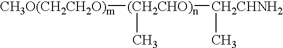Dyeable polyolefin containing polyetheramine modified functionalized polyolefin