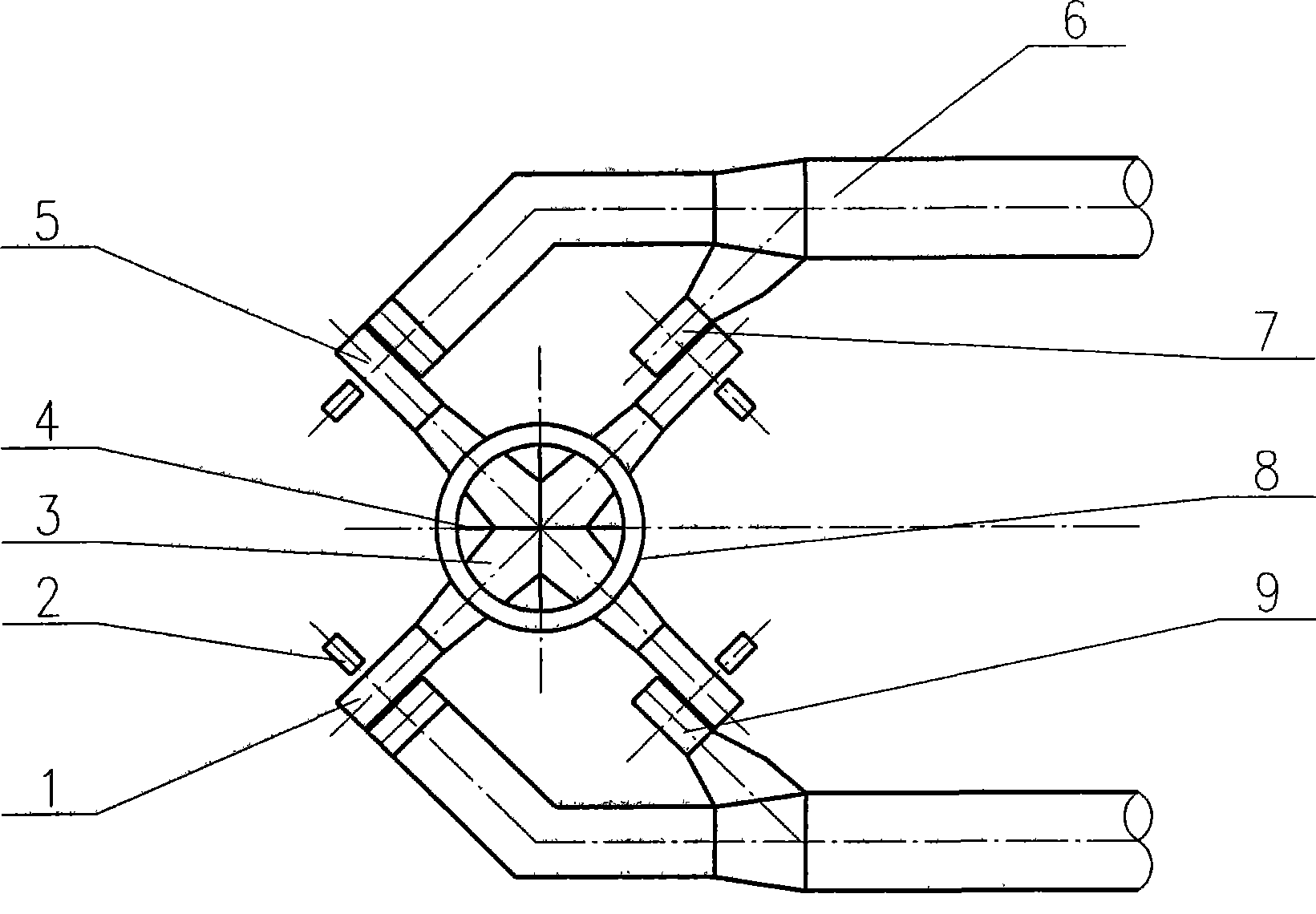 Configuring structure of smoke-discharging blower fan and chimney